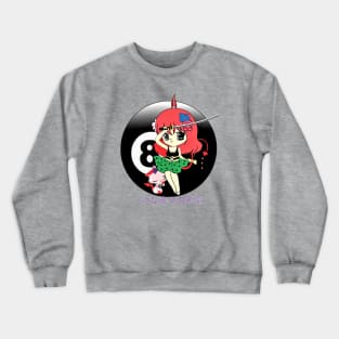 Kawaii/Cute Chibi Anime Demon Girl & Cat Crewneck Sweatshirt